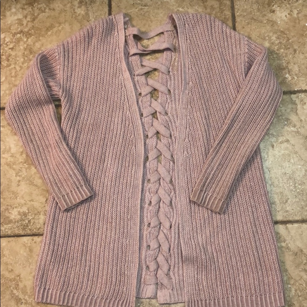 Tied back cardigan